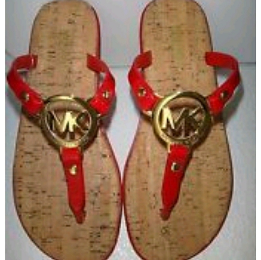 BRAND NEW 💋 Red Michael Kors Sandals